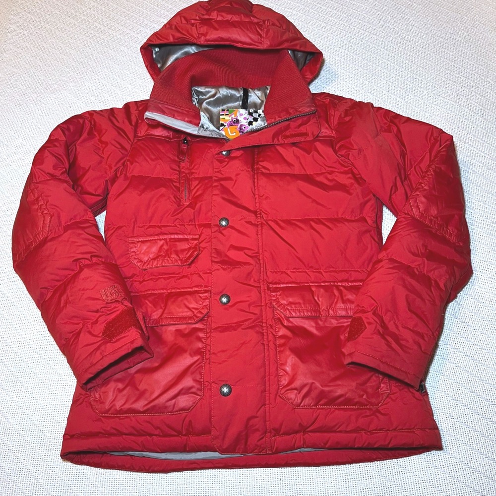 Burton Dryride Red Down Puffer Ski Jacket Womens Winter Snowboard Size Medium
